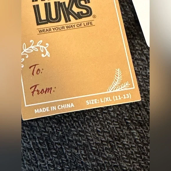 Muk Luks Men's Black Socks - Picture 5 of 5